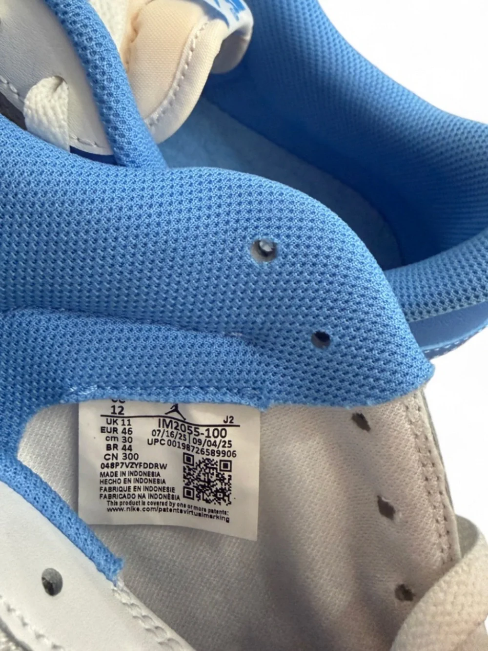 Nike Air Jordan Skyline Low ‘University Blue’ Sneakers Size US 12 Men’s (NWT)